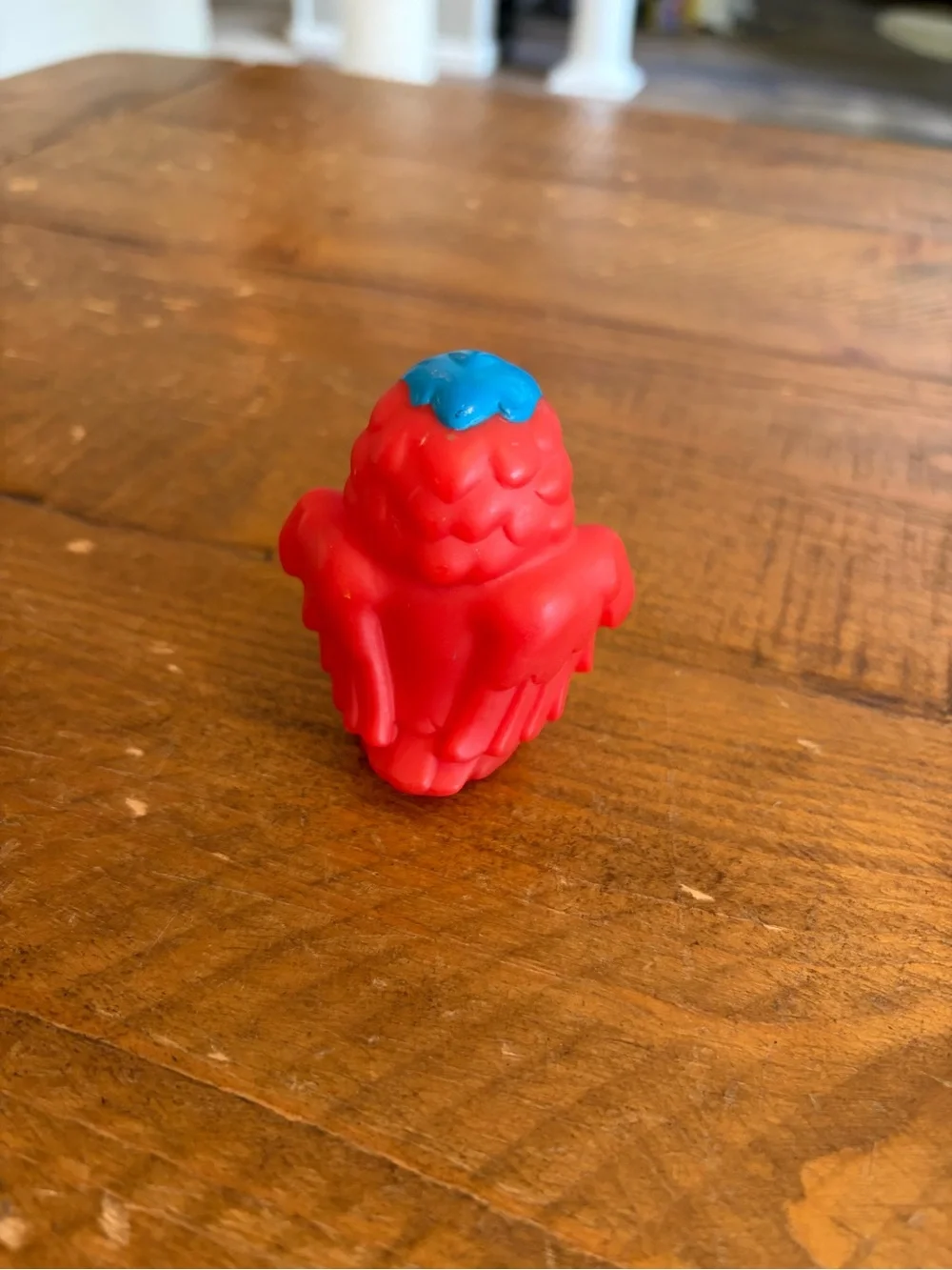 Fisher Price Little People red parrot blue top as is